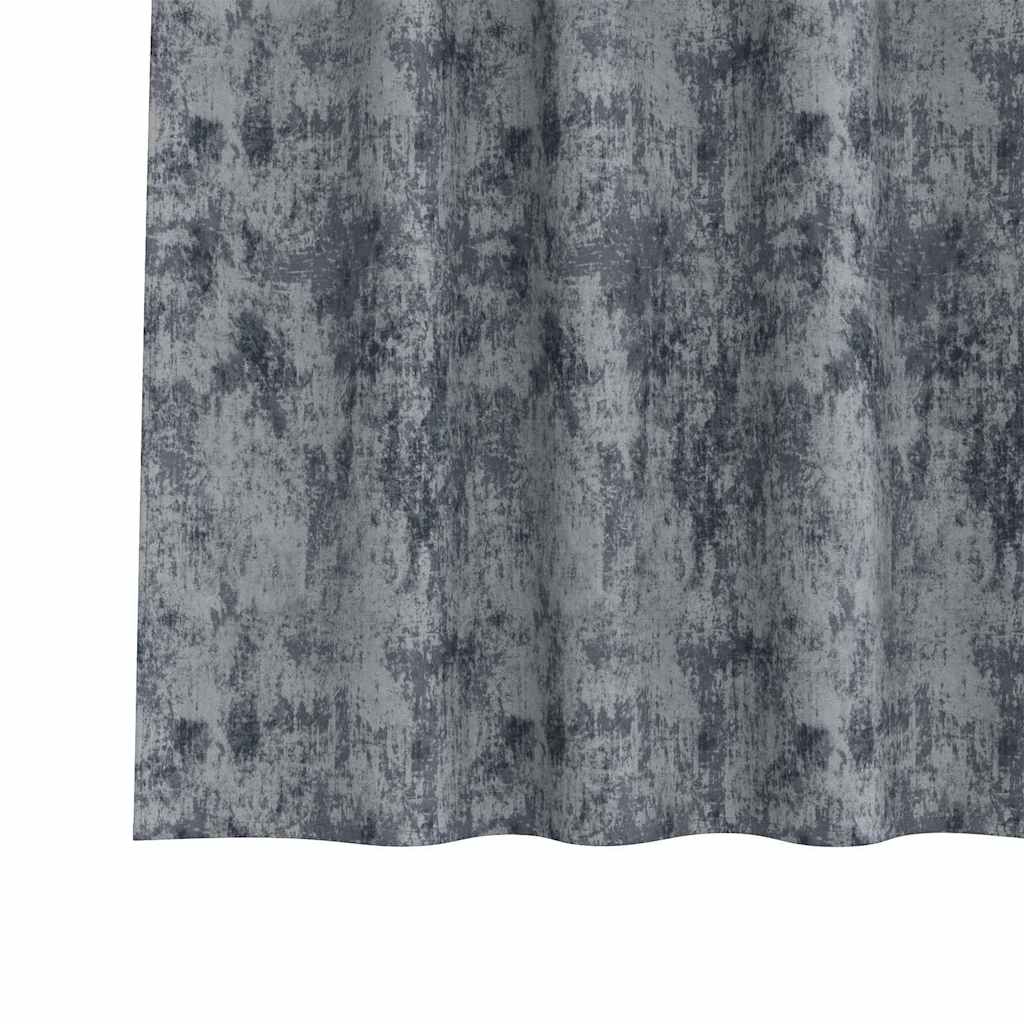 Baršunaste zavjese 2 pcs Srebrno Siva 225 x 140 cm Baršun
