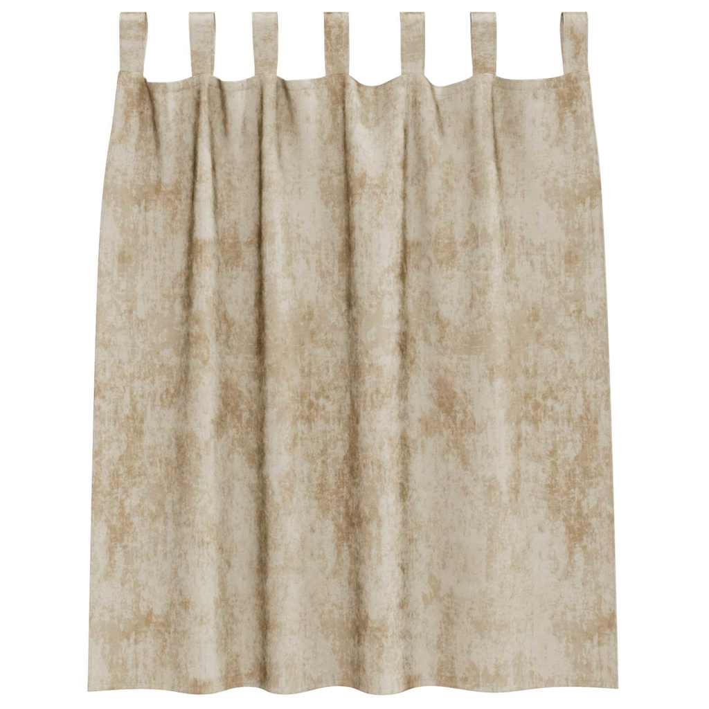 Baršunaste zavjese sa zavjesama 2 pcs Krema 140 x 140 cm Baršun