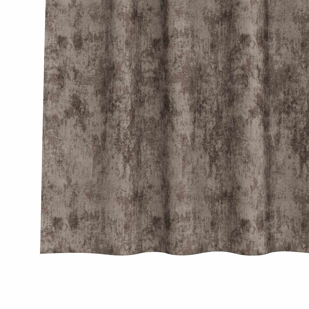 Baršunaste zavjese 2 pcs Boja cappuccina 140 x 140 cm Baršun