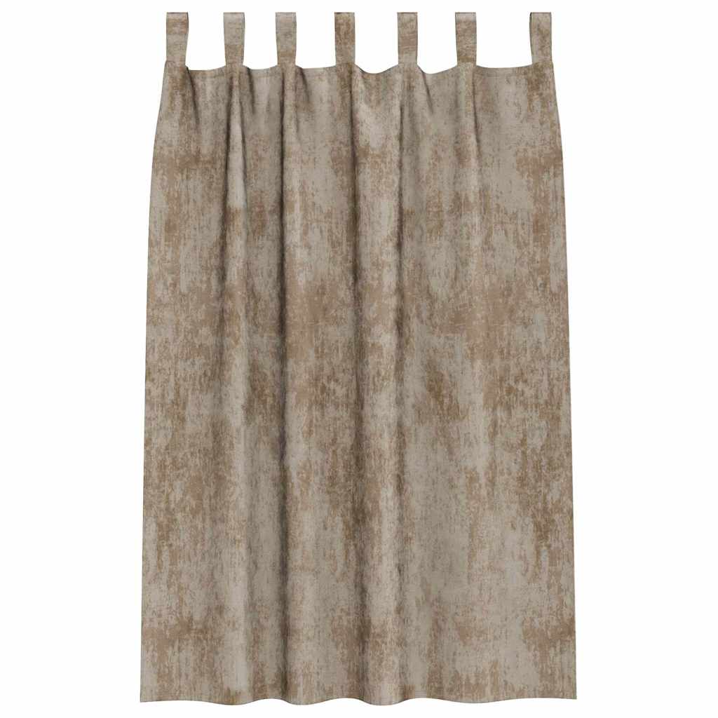 Baršunaste zavjese 2 pcs Šampanjca 175 x 140 cm Baršun