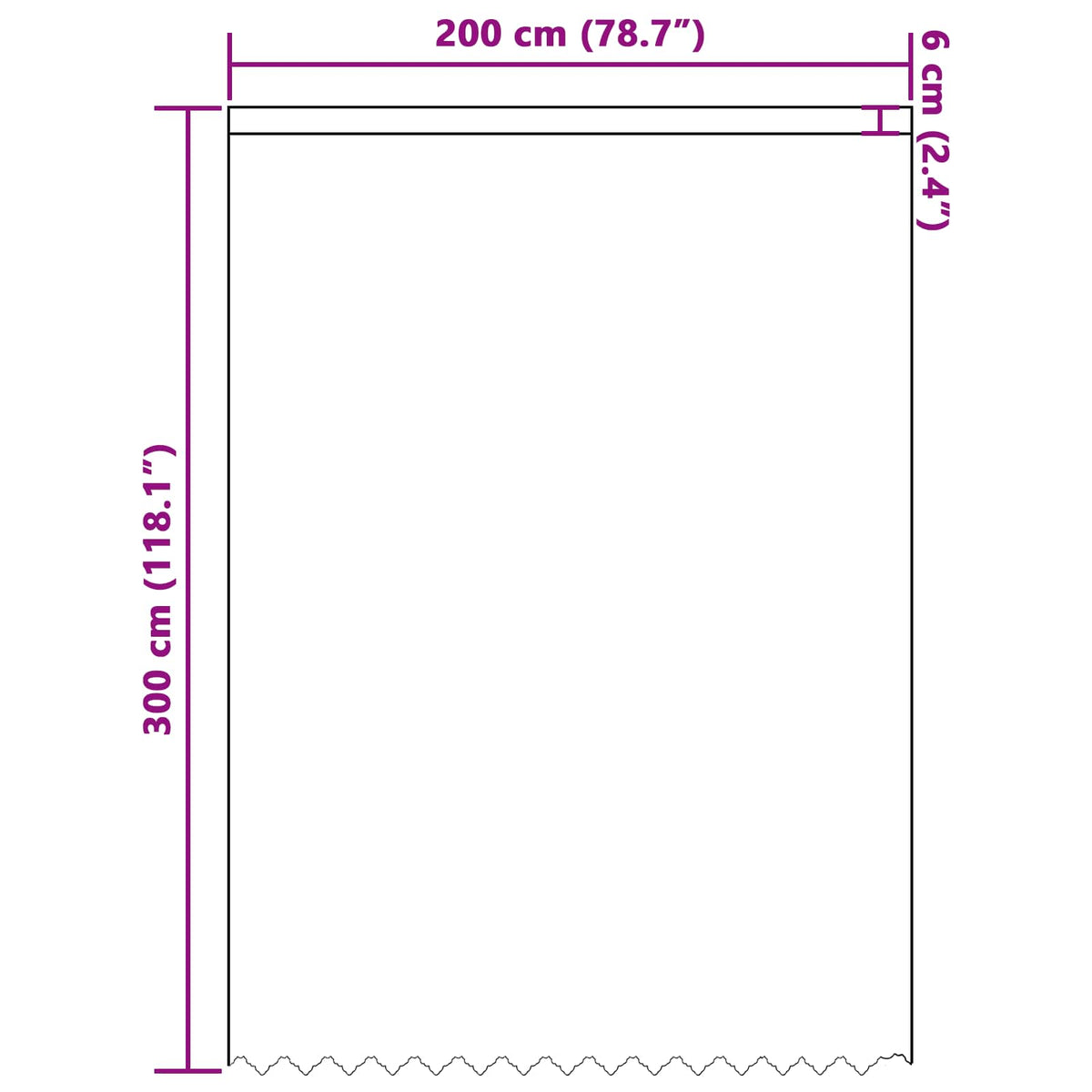 Čipkasta zavjesa sa zavjesama Bijelo 300 x 200 cm Poliester