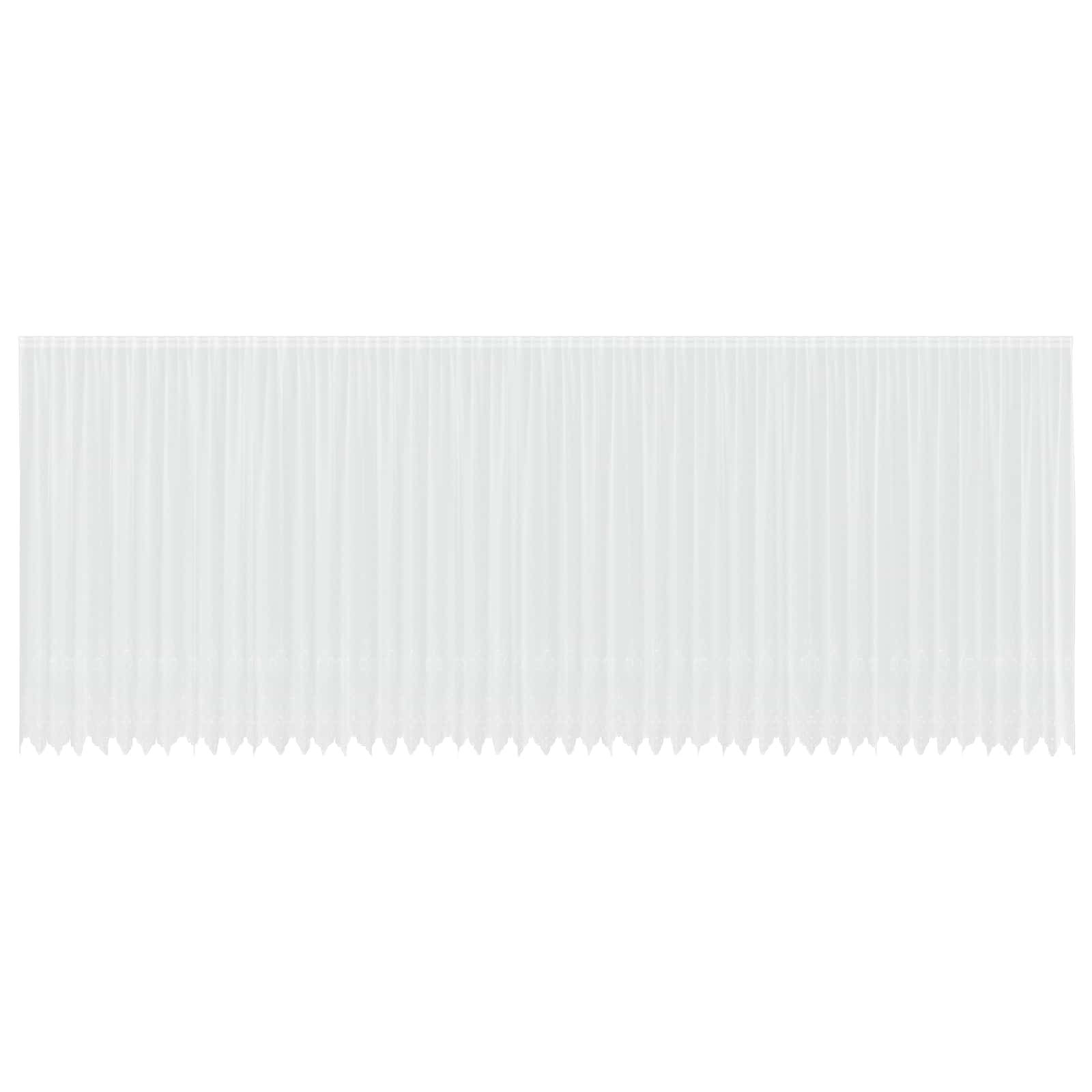 Čipkasta zavjesa sa zavjesama Bijelo 300 x 1200 cm Poliester
