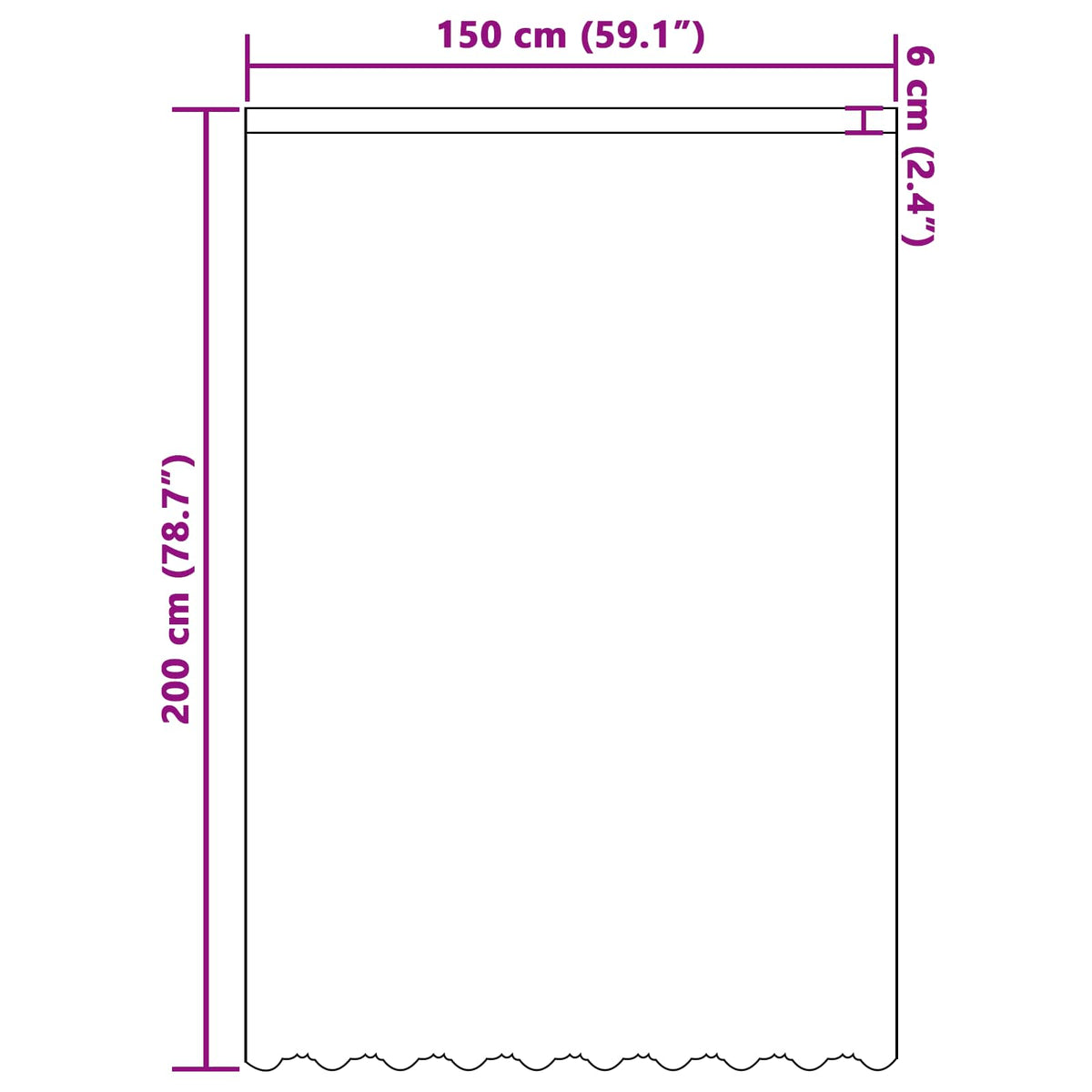 Čipkasta zavjesa sa zavjesama Bijelo 200 x 150 cm Poliester