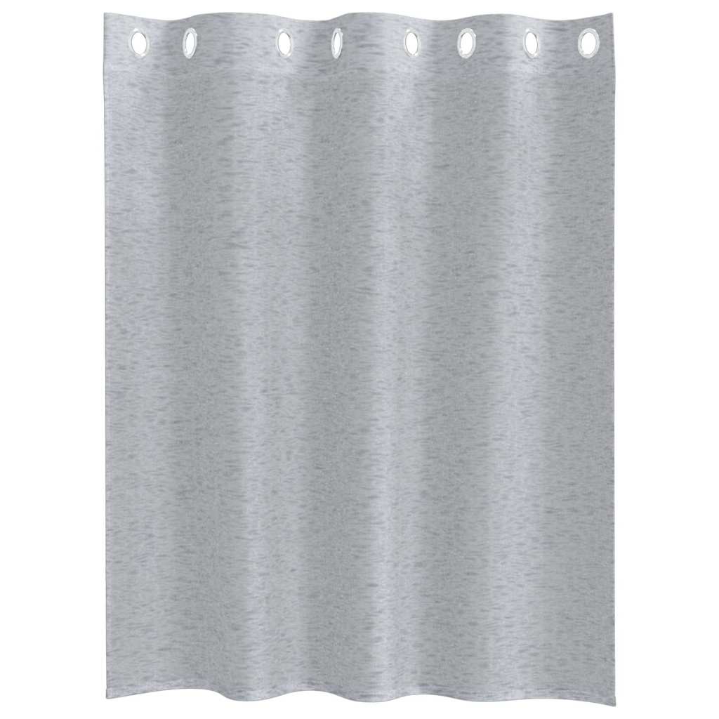 Voile zavjesa 2 pcs Tamno siva 140 x 140 cm Poliester