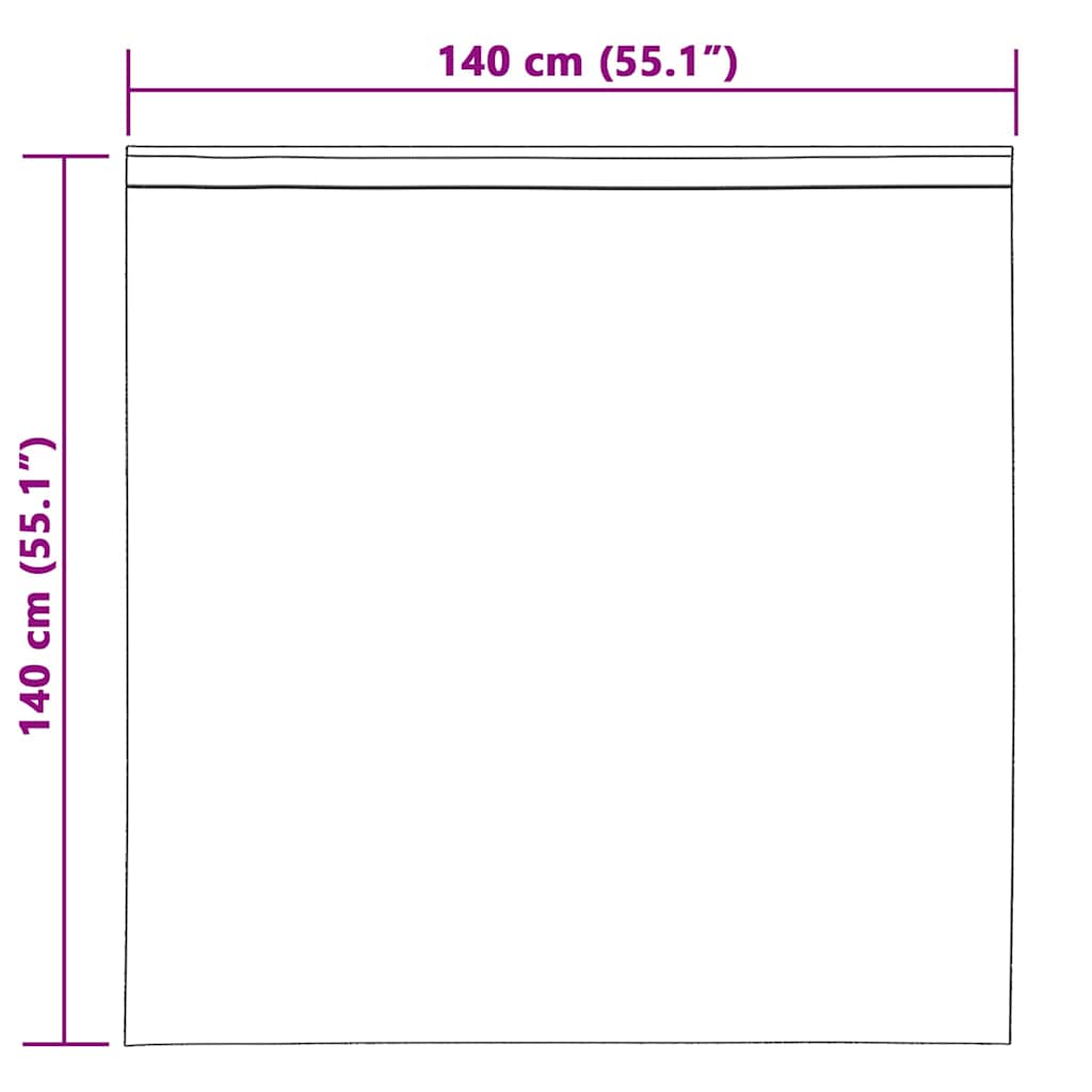 Voile zavjesa 2 pcs Svijetlo siva 140 x 140 cm Poliester