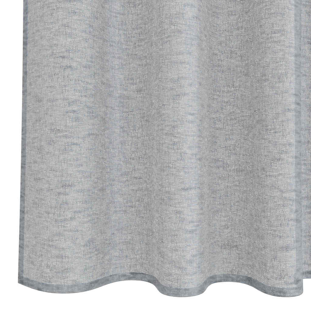 Voile zavjesa 2 pcs Tamno siva 175 x 140 cm Poliester