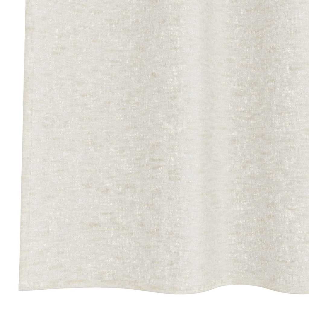 Voile zavjesa sa zavjesama 2 pcs Krema 225 x 140 cm Poliester