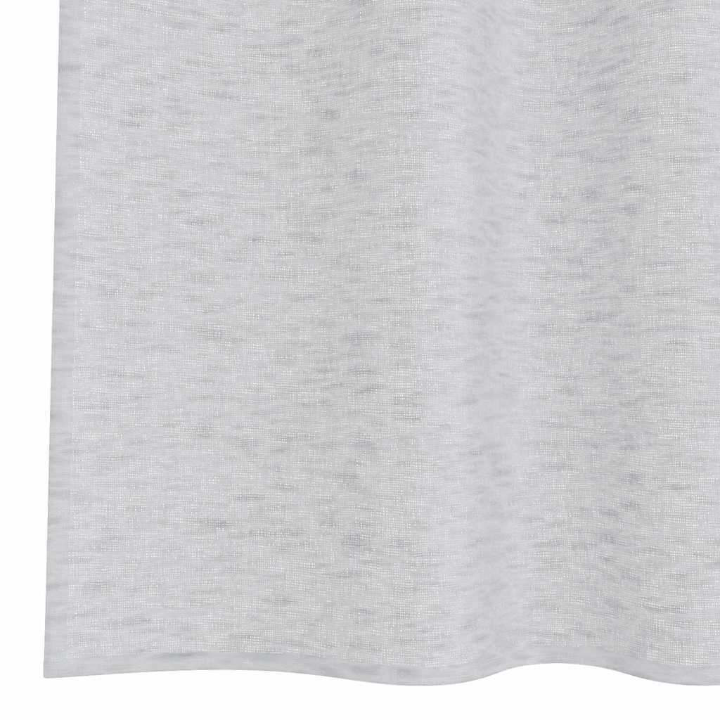 Voile zavjesa 2 pcs Svijetlo siva 140 x 140 cm Poliester