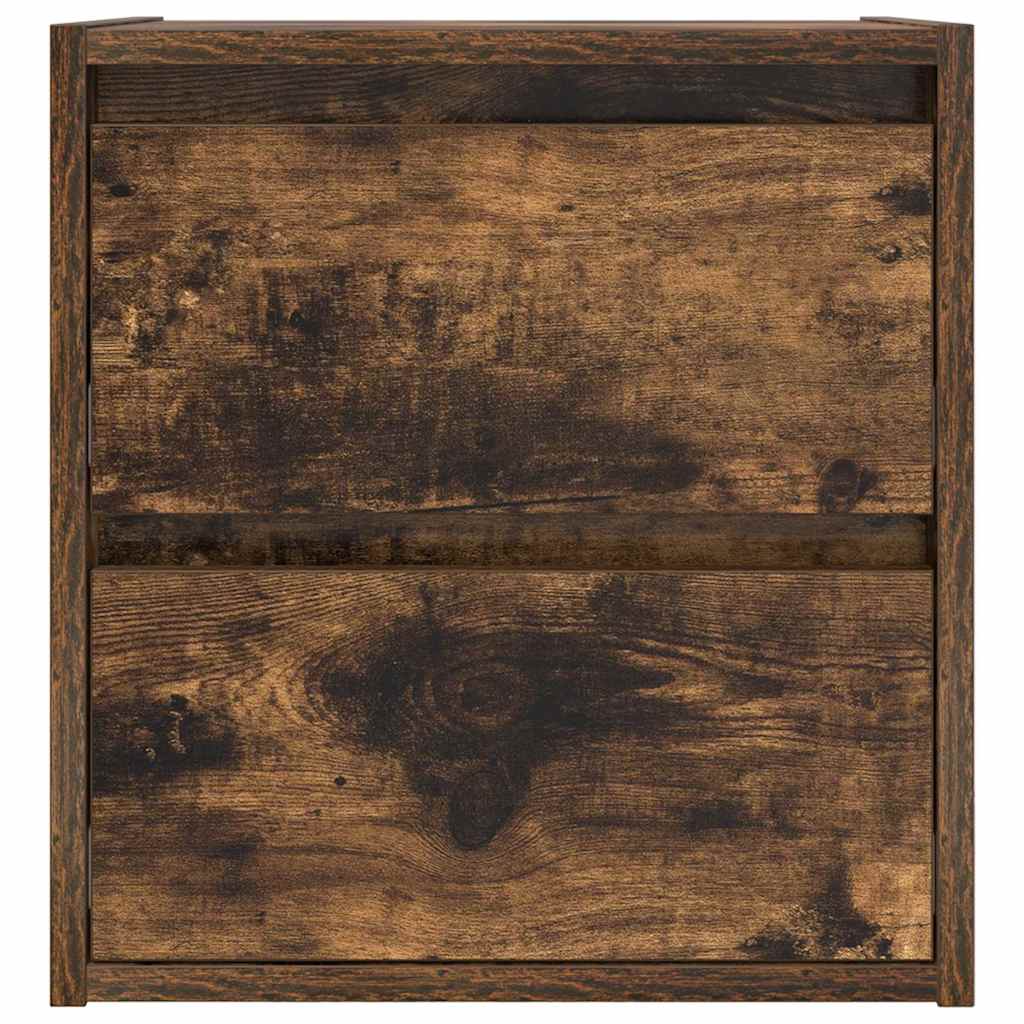 Zidni noćni ormarići 2 kom dimljenog hrasta 38x34x40 cm