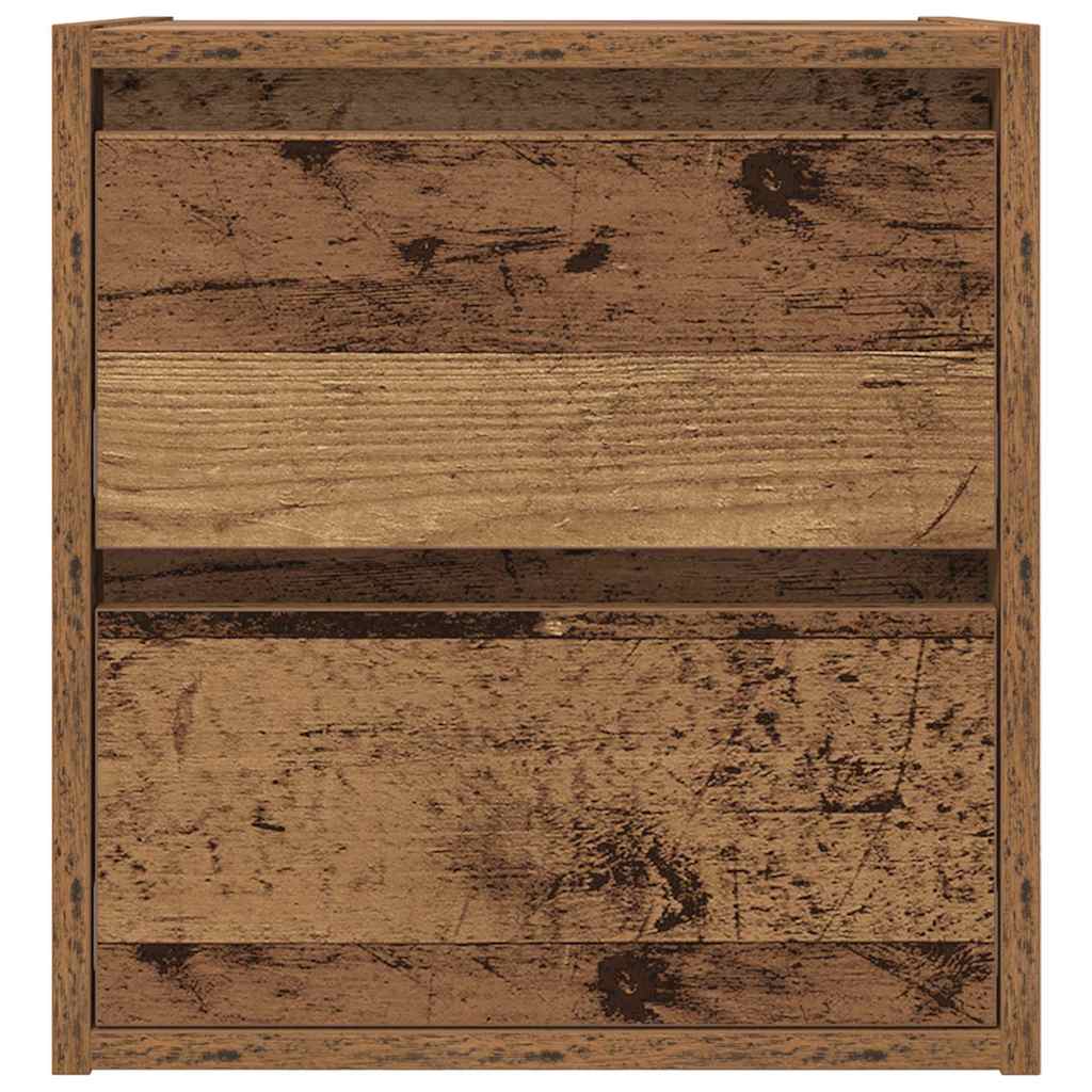 Zidni noćni ormarići 2 kom boja staro drvo 38x34x40 cm