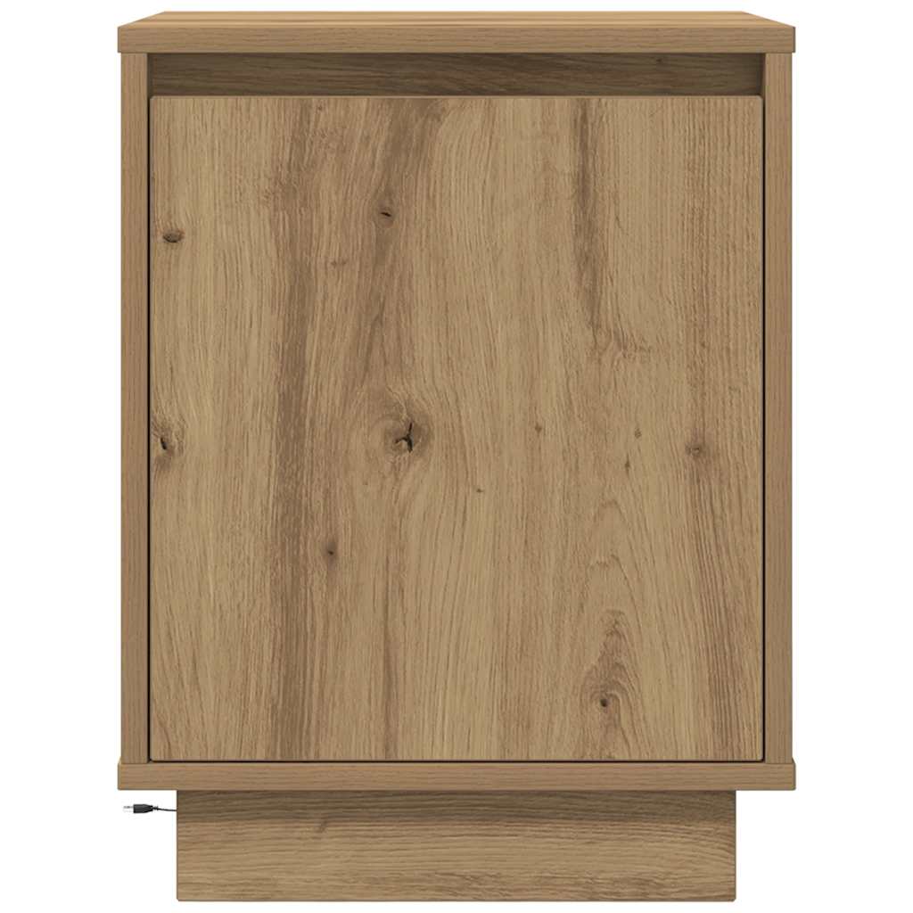 TV ormarić s LED svjetlima boja artisan hrasta 38x34x50 cm