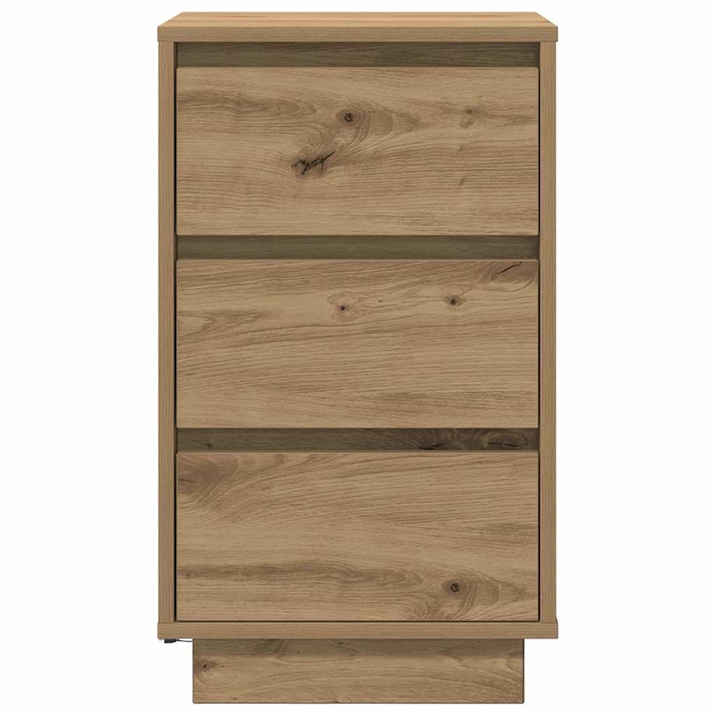 TV ormarić s LED svjetlima boja artisan hrasta 38x34x65 cm
