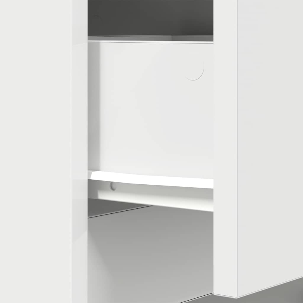 Noćni ormarići 2 kom bijeli 39x35x65 cm konstruirano drvo