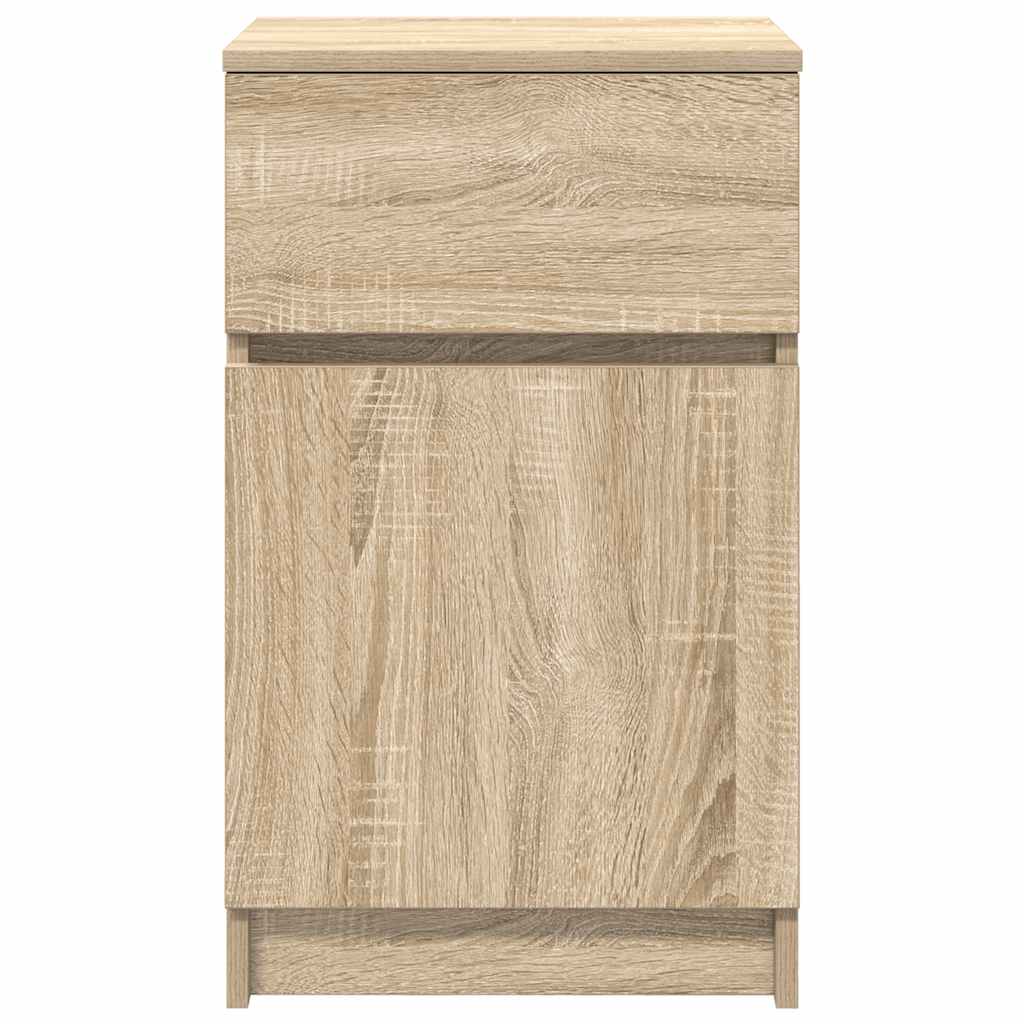 Noćni ormarići 2 kom boja hrasta 39x35x65 cm konstruirano drvo