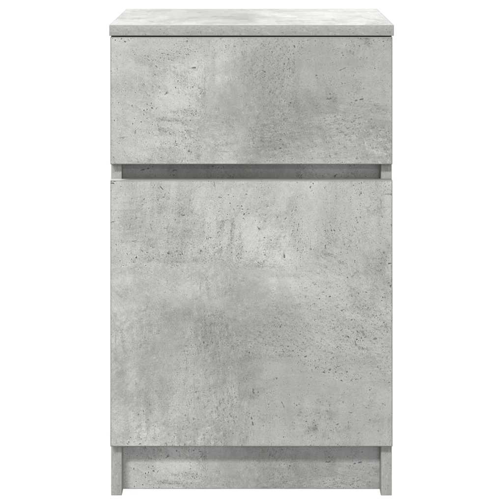 Noćni ormarić beton sivi 39x35x65 cm konstruirano drvo