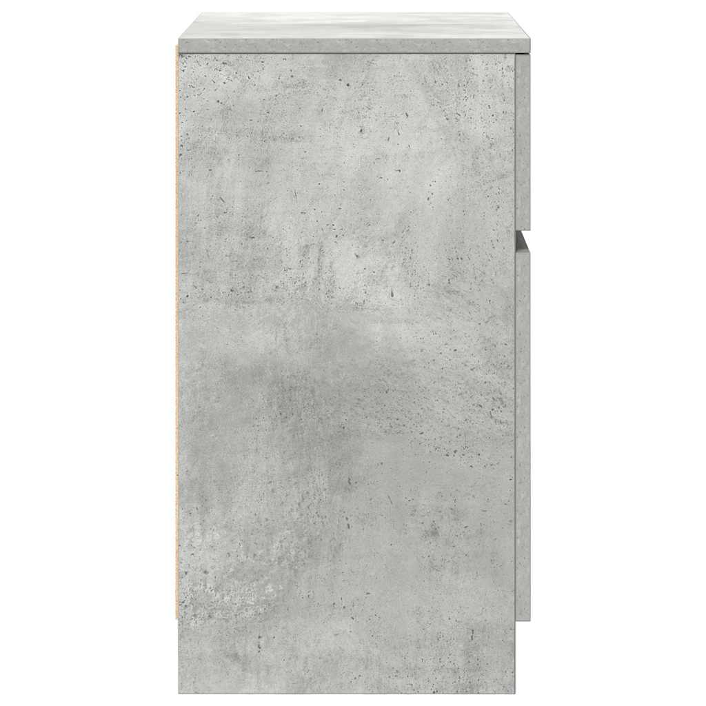Noćni ormarić beton sivi 39x35x65 cm konstruirano drvo