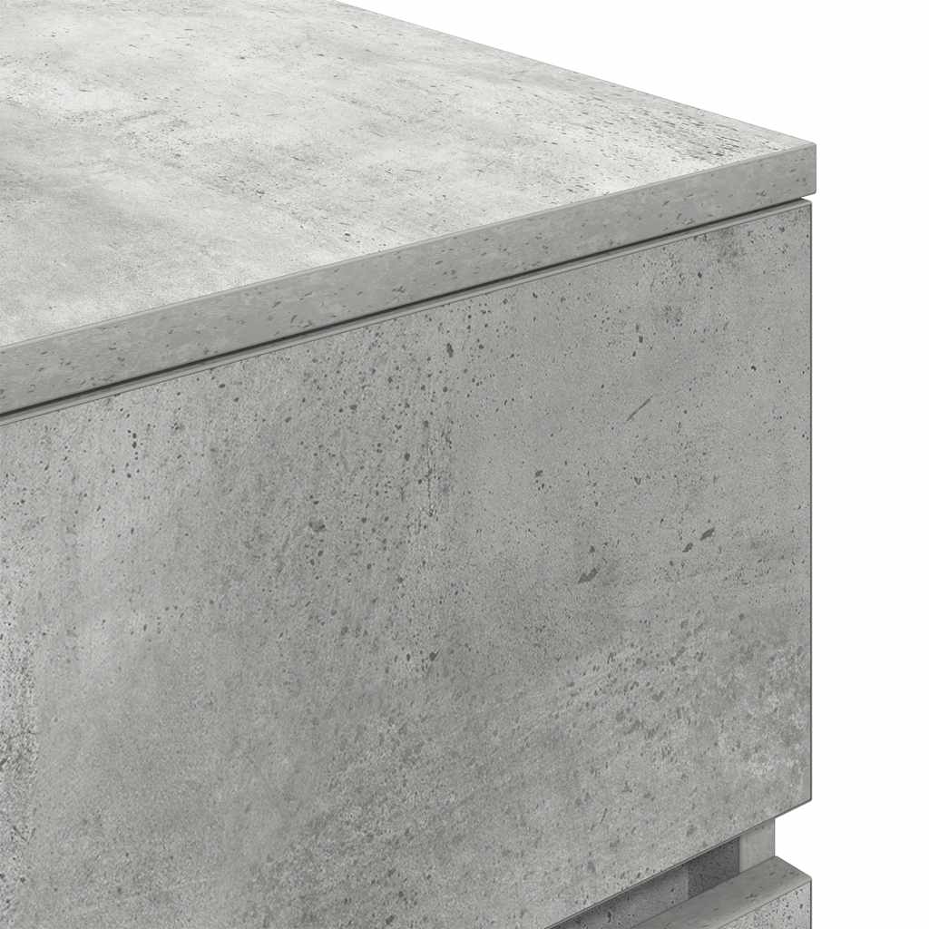 Noćni ormarić beton sivi 39x35x65 cm konstruirano drvo