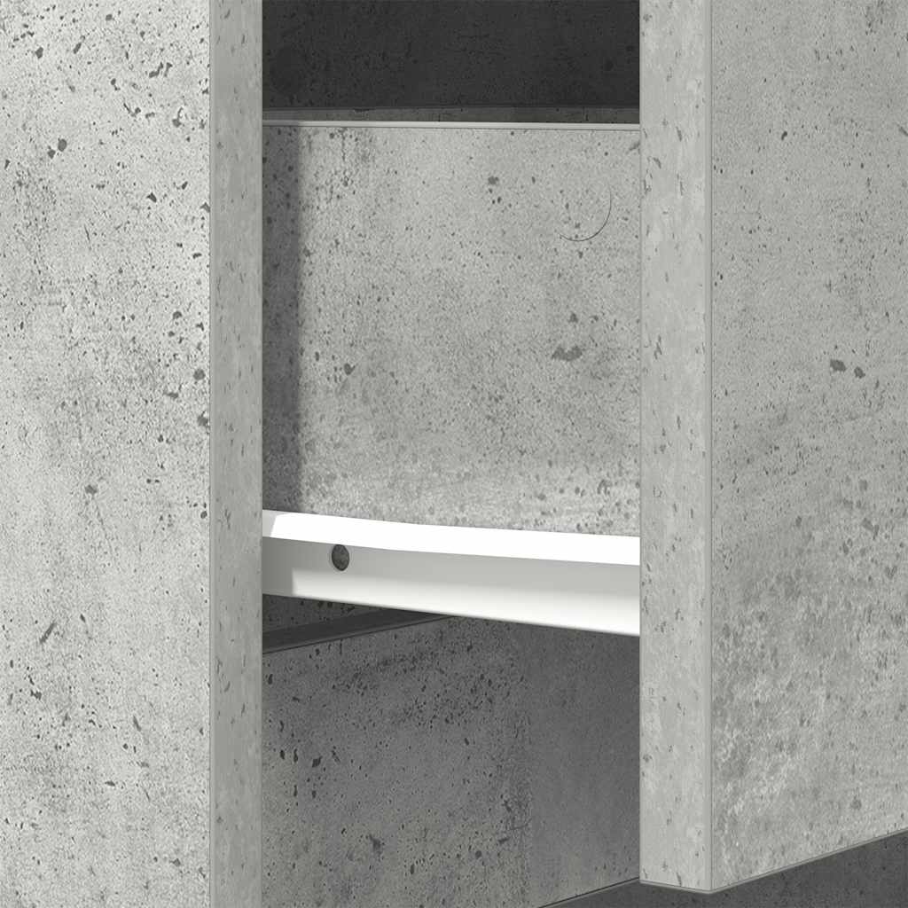 Noćni ormarići 2 kom beton sivi 39x35x65 cm Konstruirano drvo