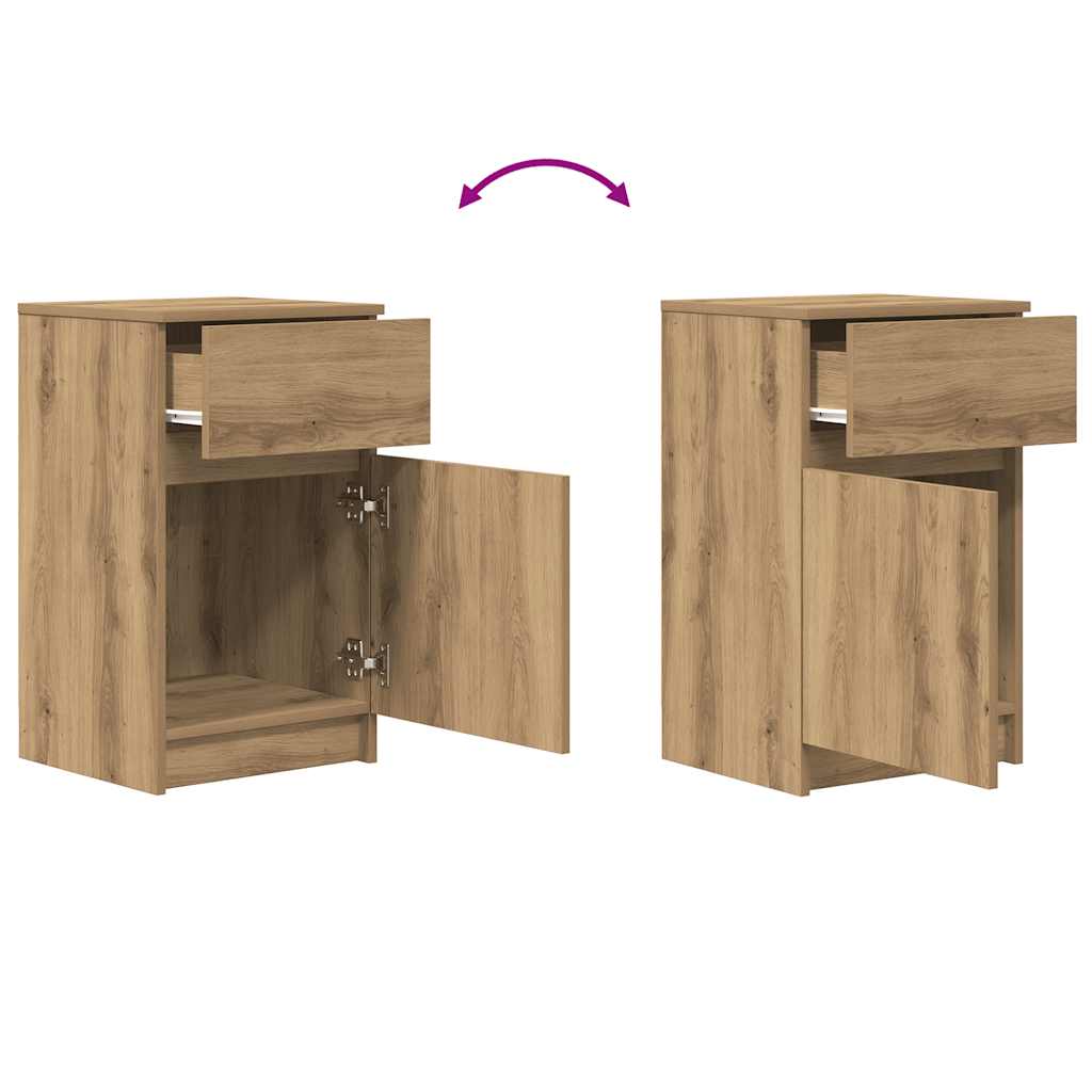 Noćni ormarić Artisan hrast 40x35x65 cm konstruirano drvo