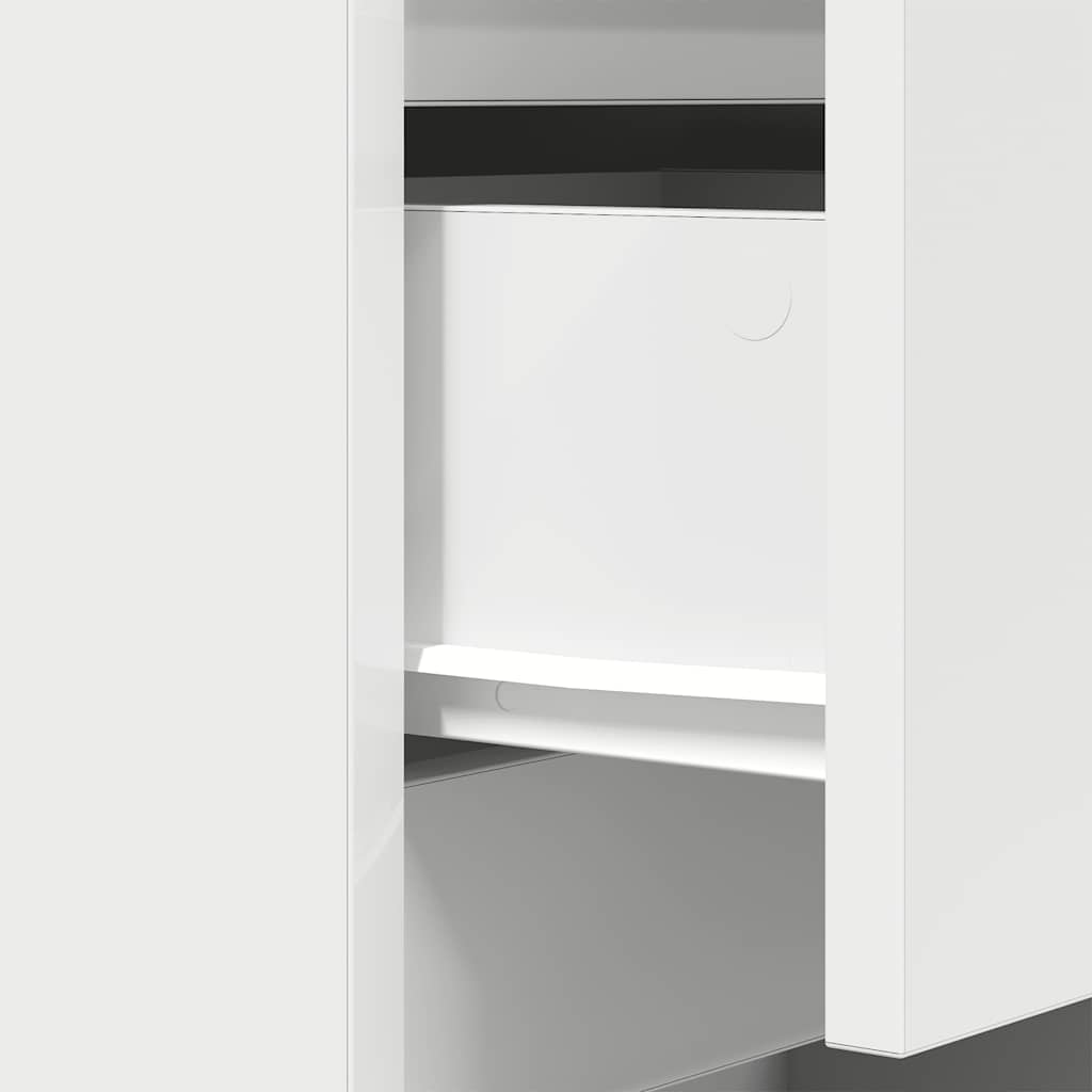 Noćni ormarići s 3 ladice 2 kom bijeli 39x35x65 cm