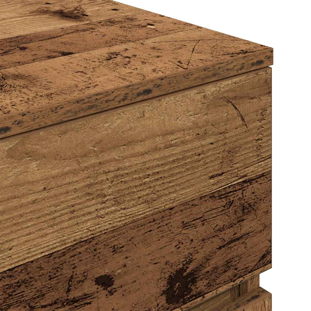 Noćni ormarići s 3 ladice 2 kom staro drvo 39x35x65 cm