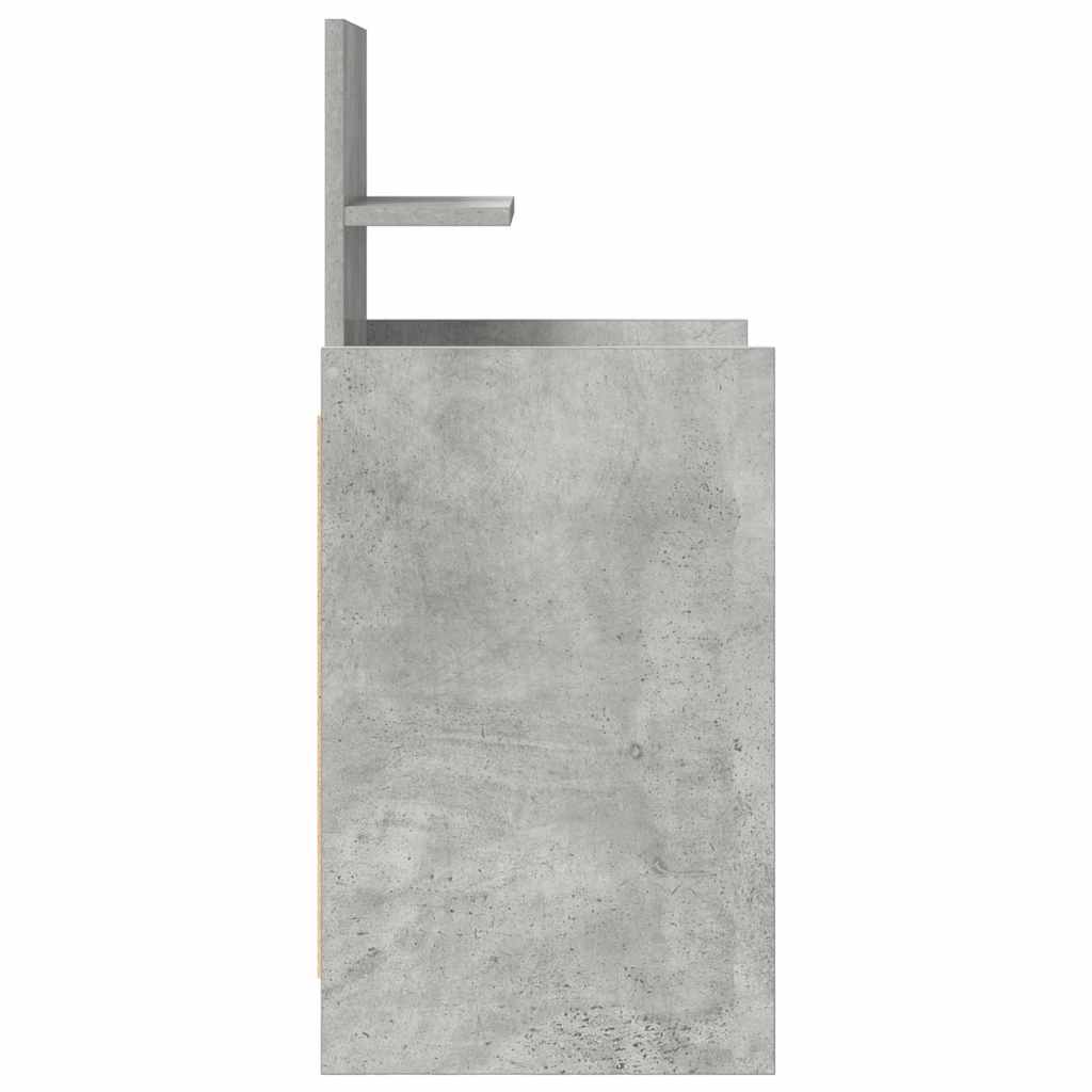 Noćni ormarić s 2 ladice beton siva 38x34x80 cm