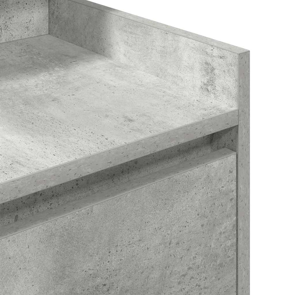 Noćni ormarići s 2 ladice 2 kom beton siva 38x34x80 cm