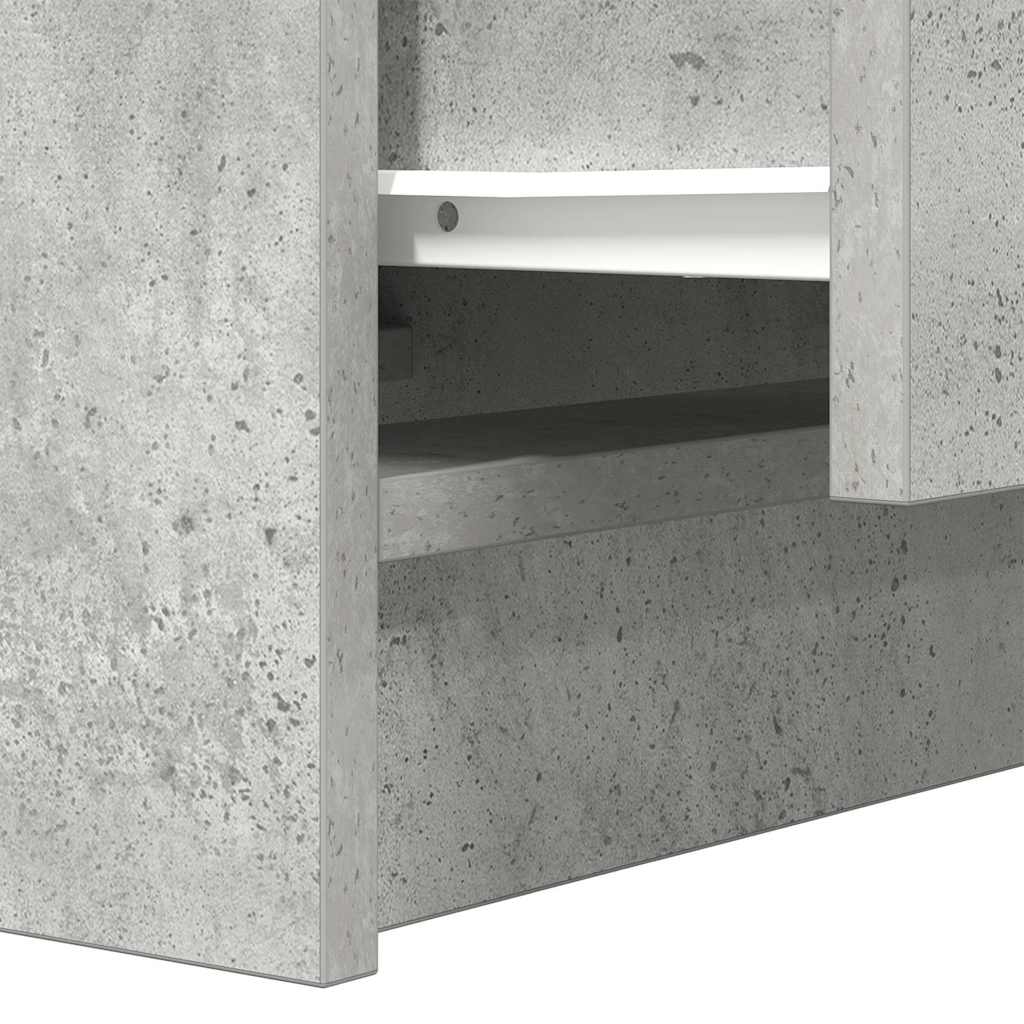 Noćni ormarići s 2 ladice 2 kom beton siva 38x34x80 cm