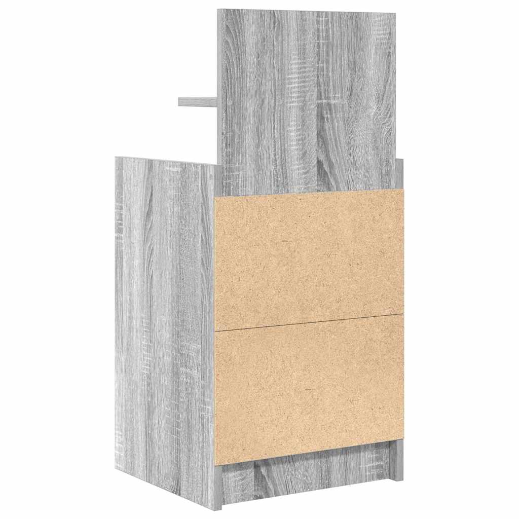 Noćni ormarići s 2 ladice 2 kom siva sonoma 38x34x80 cm