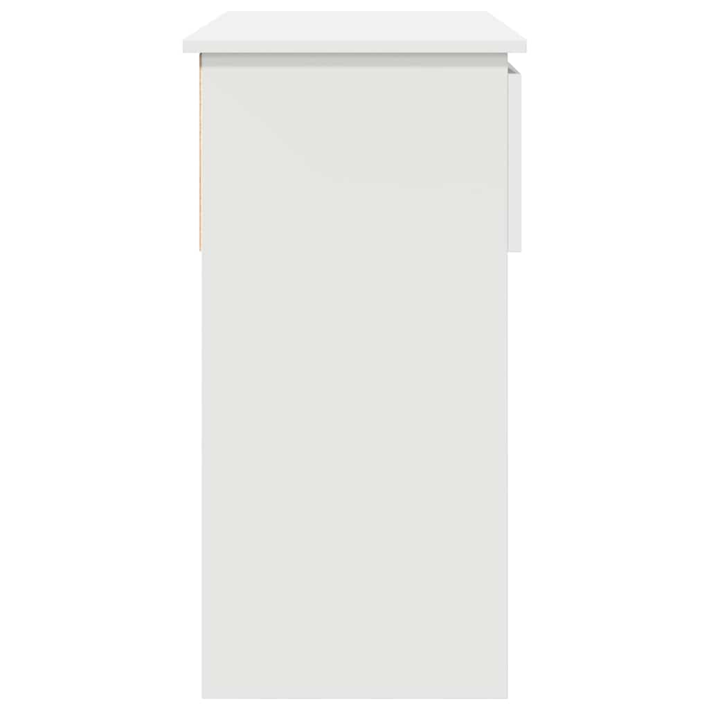 Konzolni stol s ladicama bijeli 85,5x38,5x74,5 cm