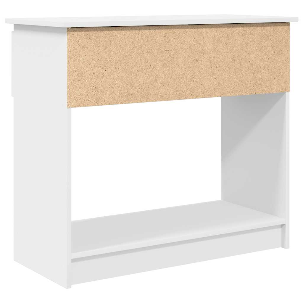 Konzolni stol s ladicama bijeli 85,5x38,5x74,5 cm