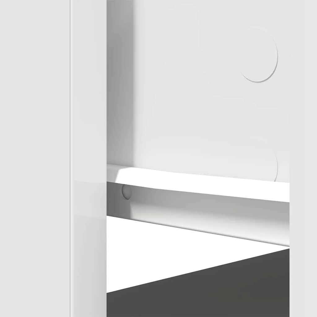 Konzolni stol s ladicama bijeli 85,5x38,5x74,5 cm