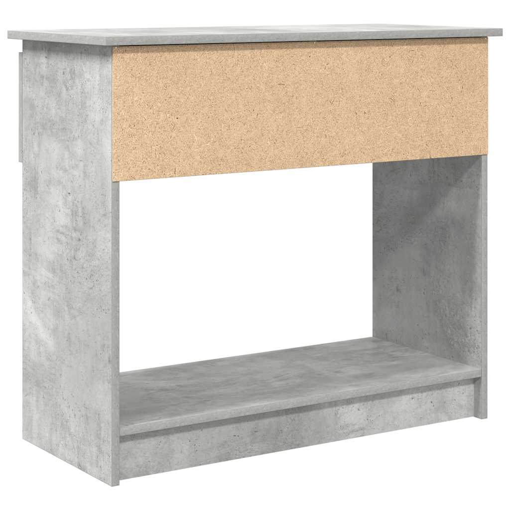 konzolni stol s ladicama beton sivi 85,5x38,5x74,5 cm