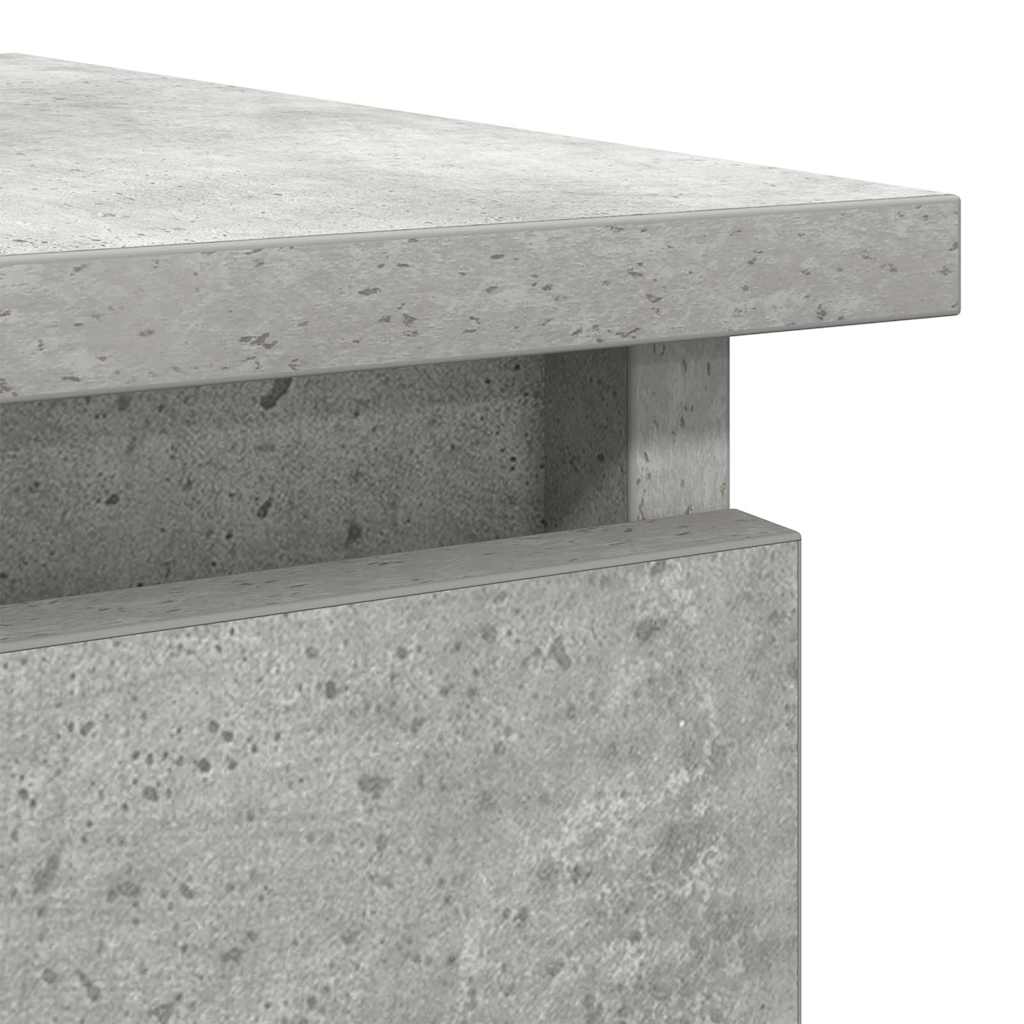 konzolni stol s ladicama beton sivi 85,5x38,5x74,5 cm