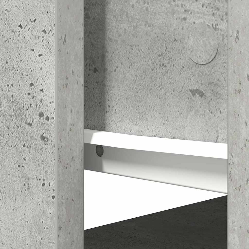 konzolni stol s ladicama beton sivi 85,5x38,5x74,5 cm