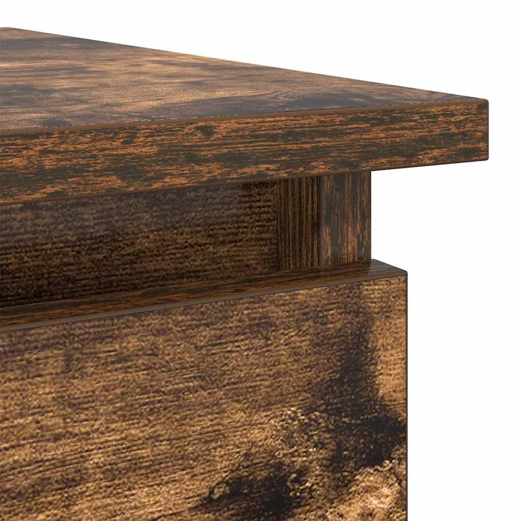 Konzolni stol s ladicama dimljeni hrast 85,5x38,5x74,5 cm