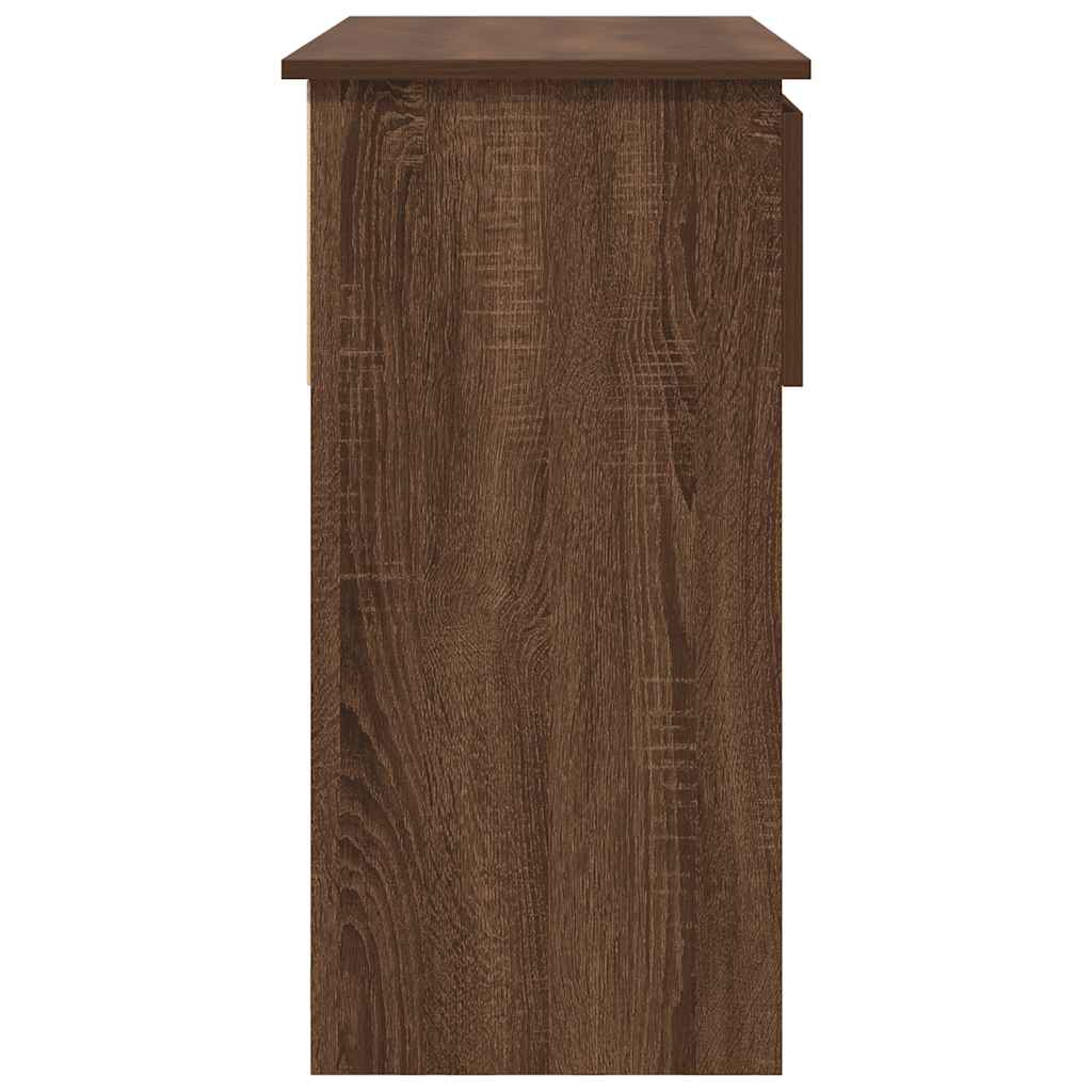 Konzolni stol s ladicama smeđi hrast 85,5x38,5x74,5 cm