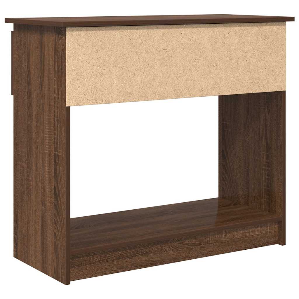 Konzolni stol s ladicama smeđi hrast 85,5x38,5x74,5 cm