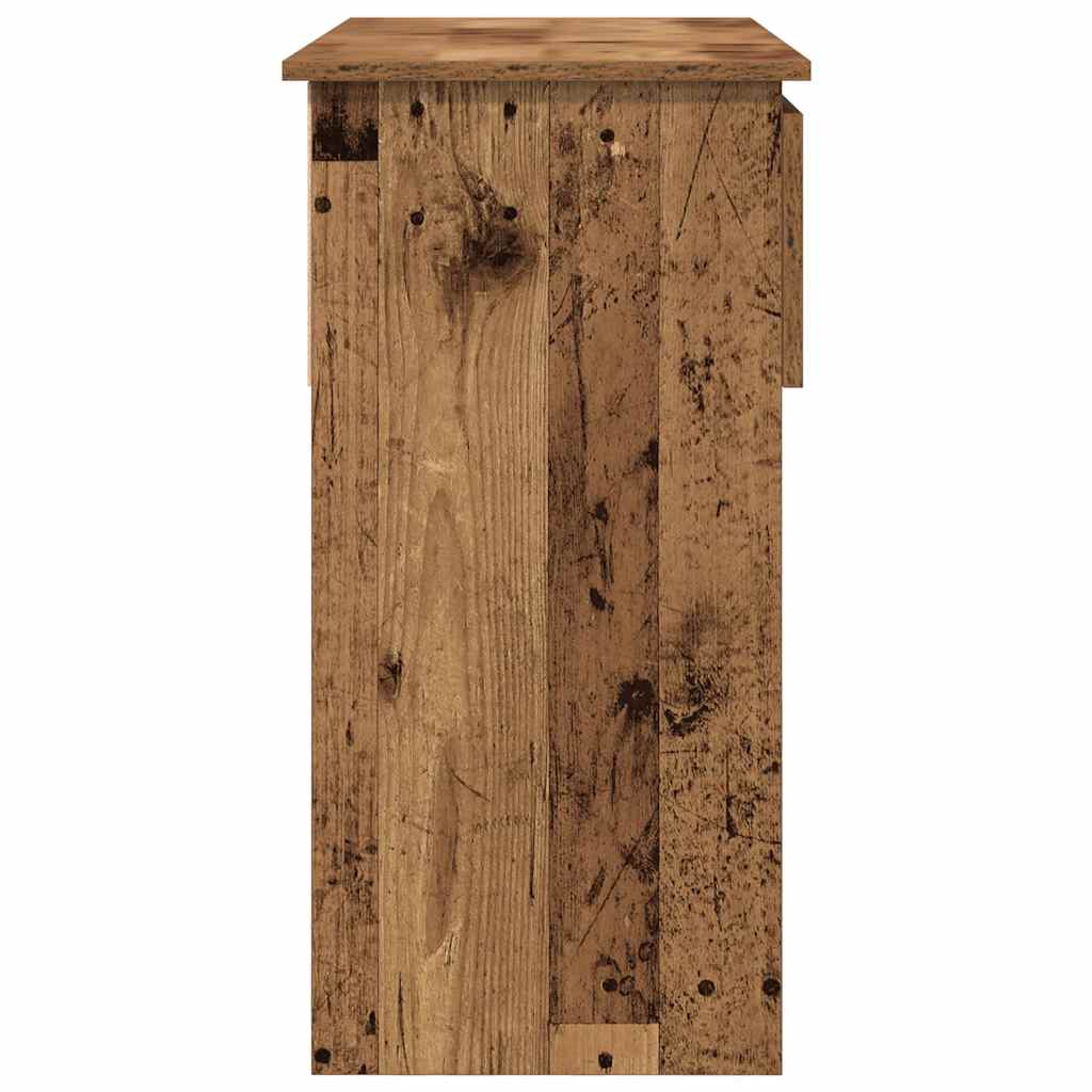 konzolni stol s ladicama staro drvo 85,5x38,5x74,5 cm