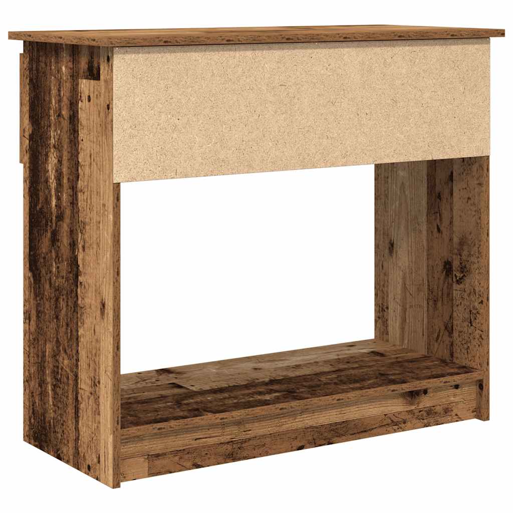 konzolni stol s ladicama staro drvo 85,5x38,5x74,5 cm