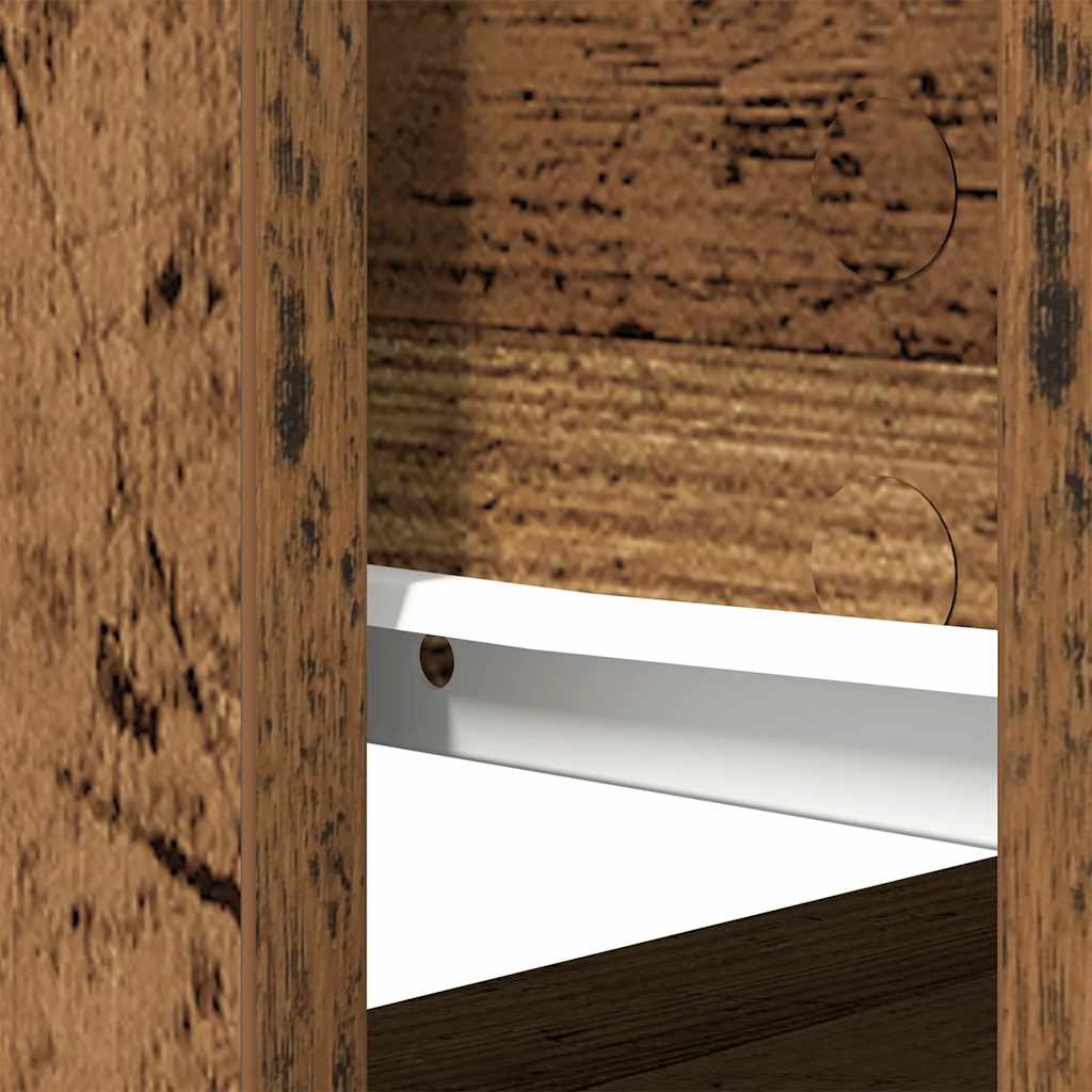 konzolni stol s ladicama staro drvo 85,5x38,5x74,5 cm