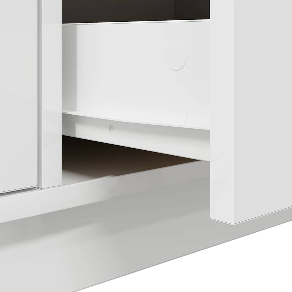 TV ormarić s LED svjetlima bijeli 100x41x50 cm
