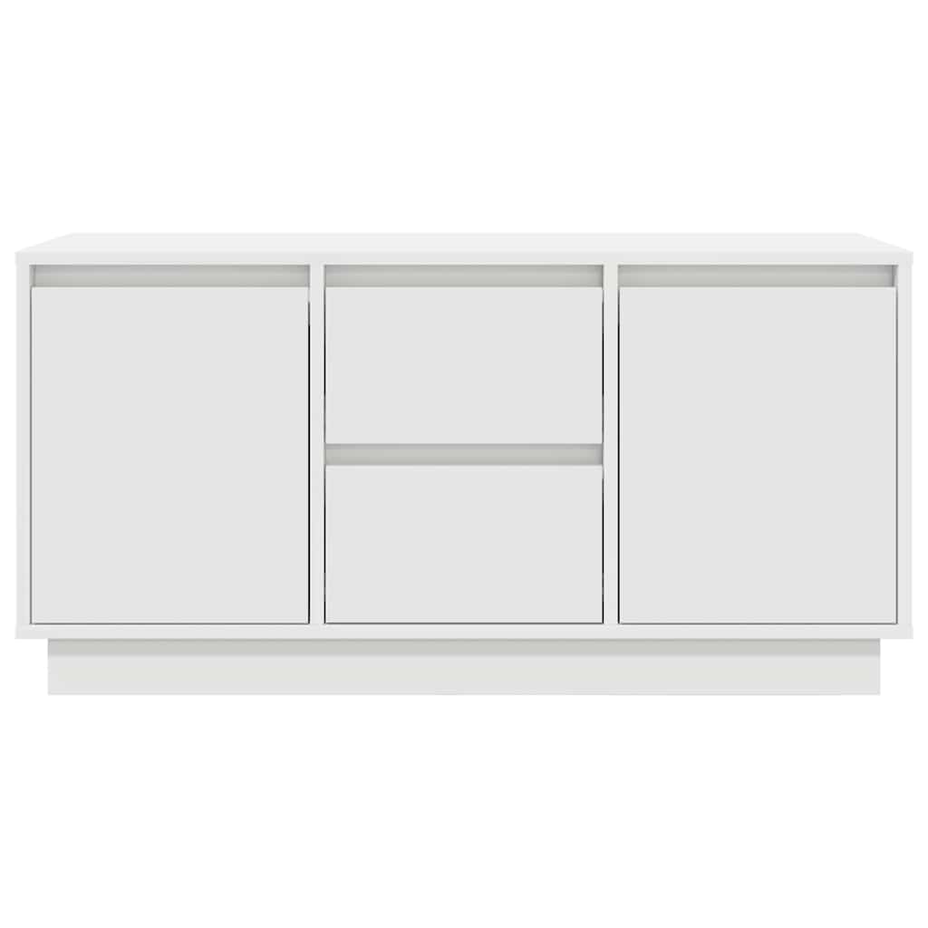TV ormarić s LED svjetlima bijeli 100x41x50 cm