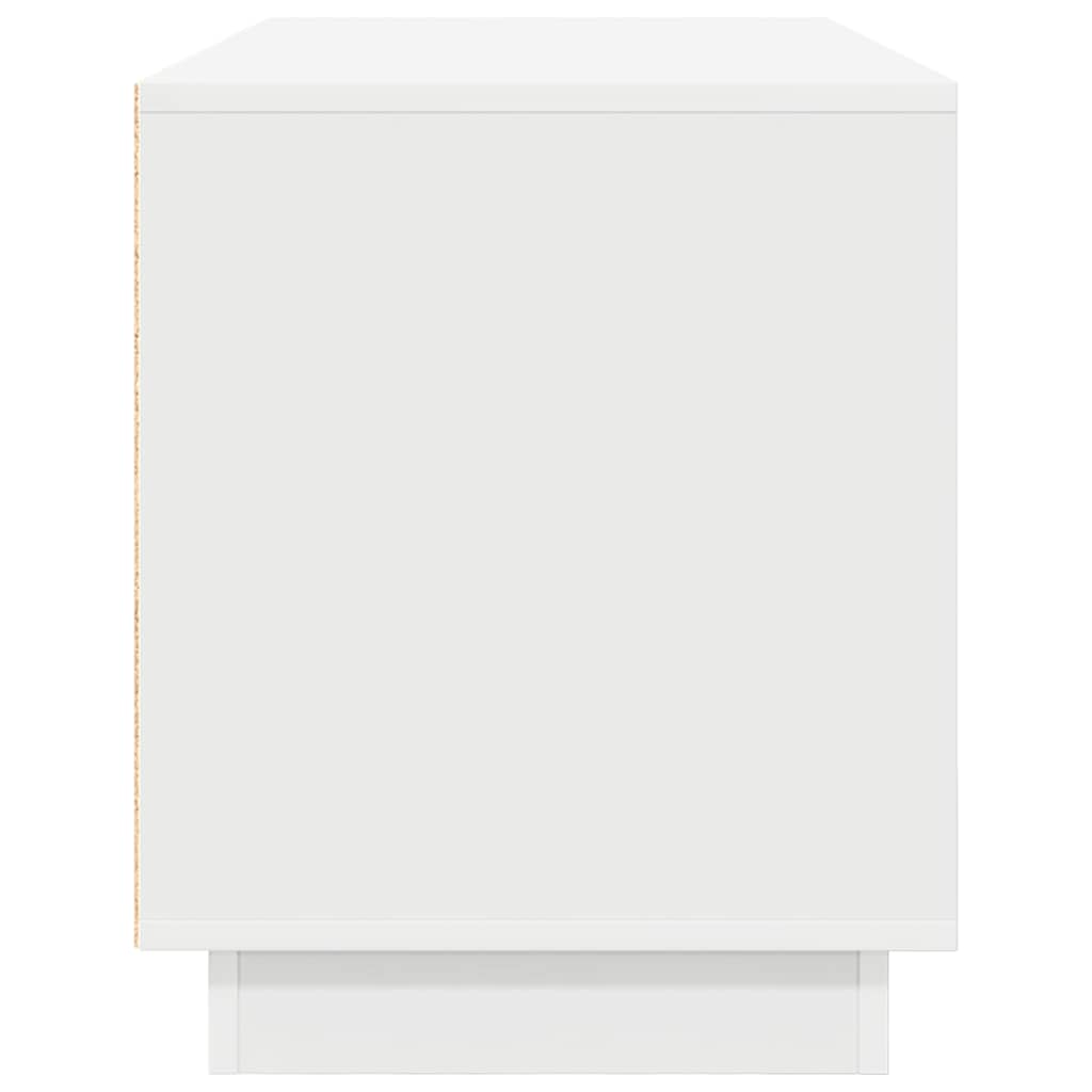 TV ormarić s LED svjetlima bijeli 100x41x50 cm