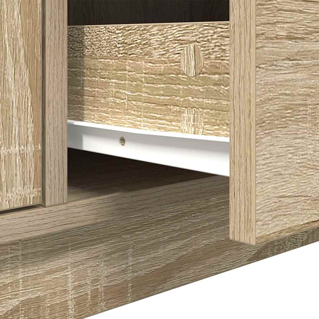 TV ormarić s LED svjetlima boja hrasta sonome 100x41x50 cm