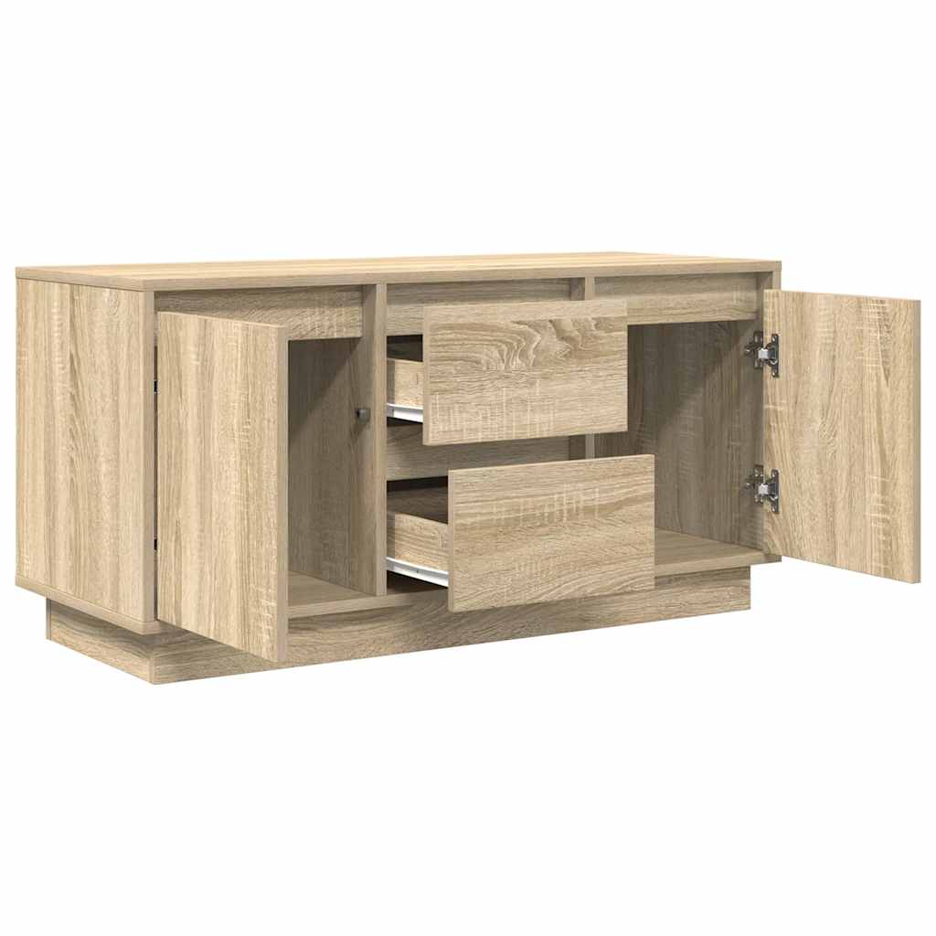 TV ormarić s LED svjetlima boja hrasta sonome 100x41x50 cm