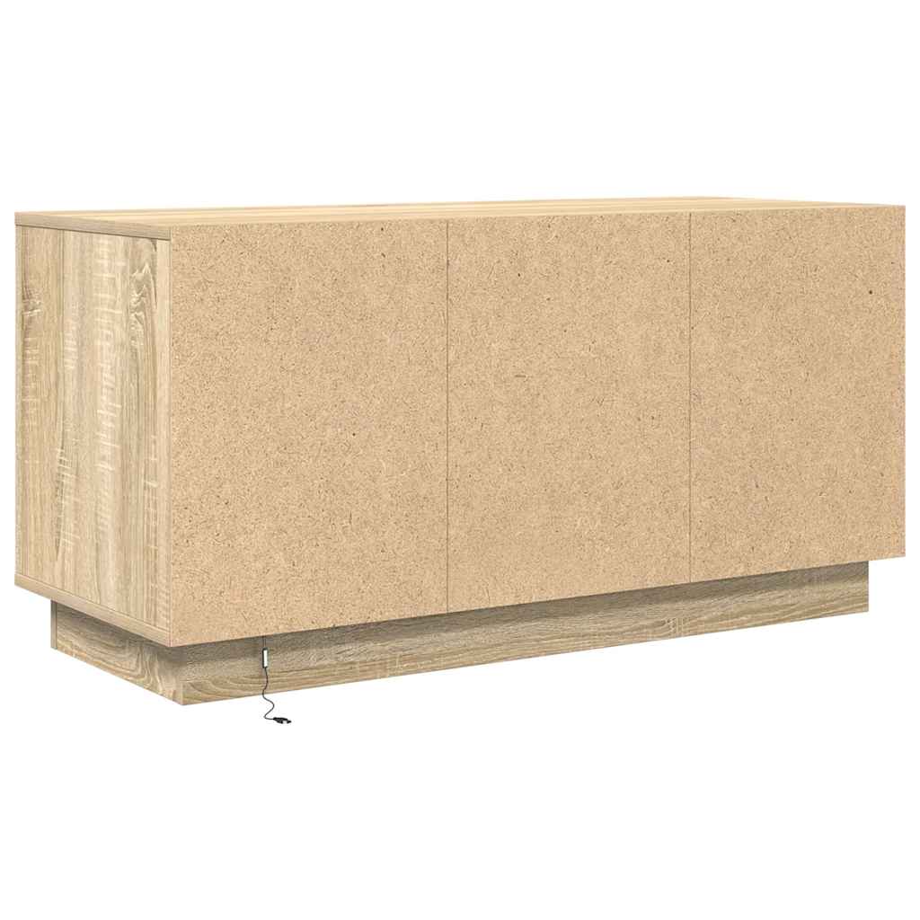 TV ormarić s LED svjetlima boja hrasta sonome 100x41x50 cm