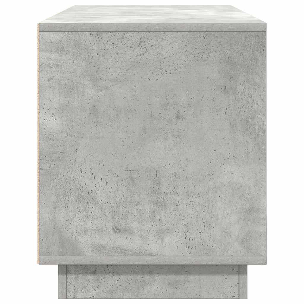 TV ormarić s LED svjetlima siva boja betona 100x41x50 cm