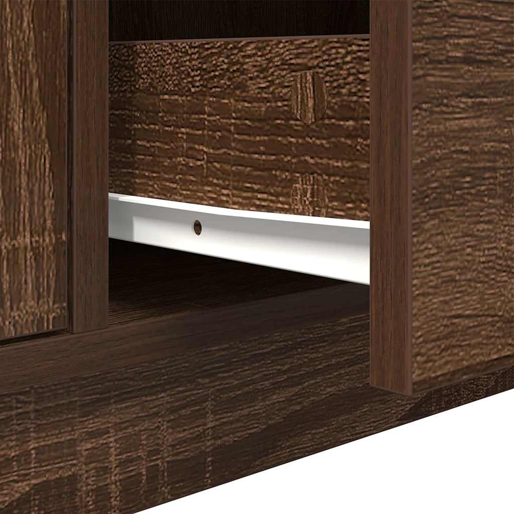 TV ormarić s LED svjetlima boja smeđeg hrasta 100x41x50 cm