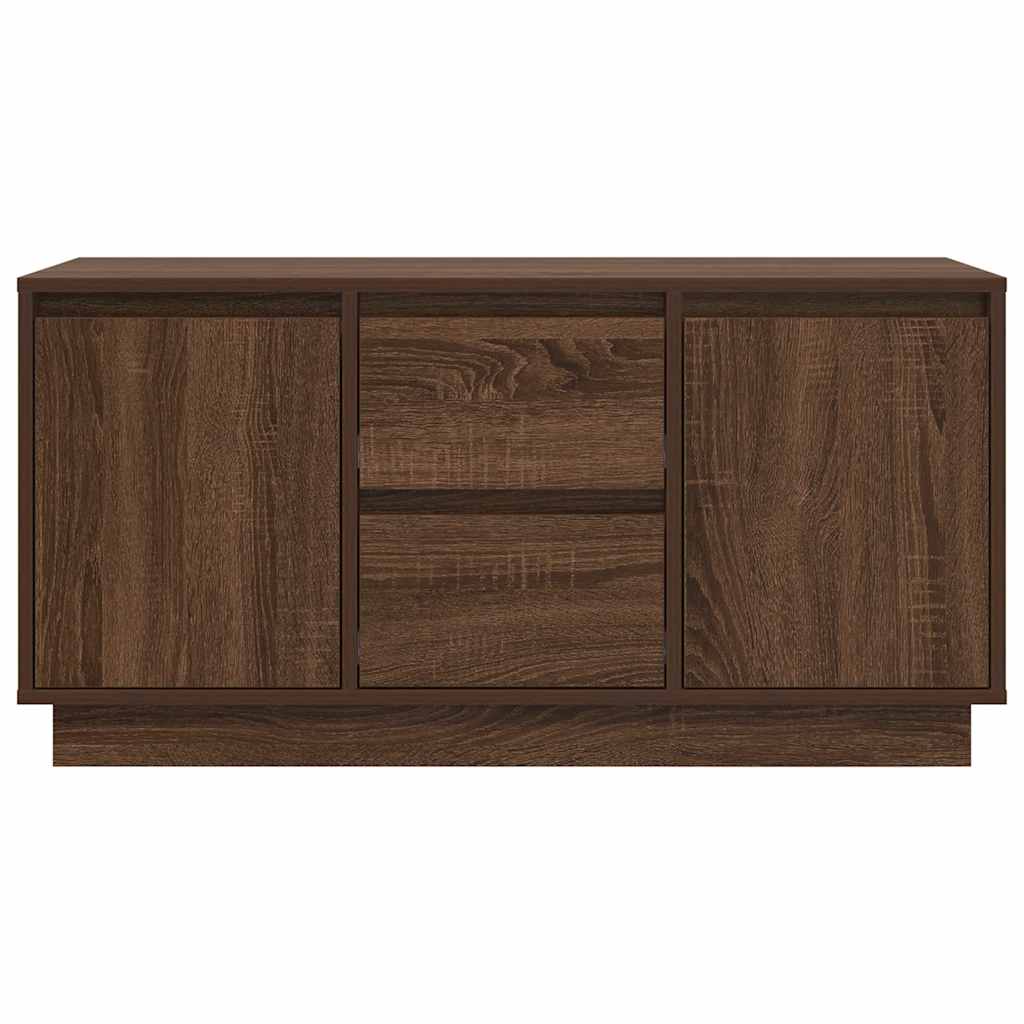 TV ormarić s LED svjetlima boja smeđeg hrasta 100x41x50 cm